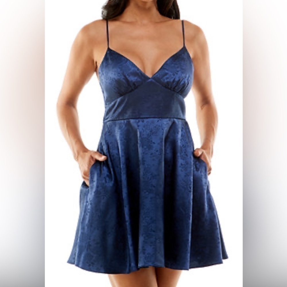 B Darlin Dress, Navy Blue, Juniors size 0